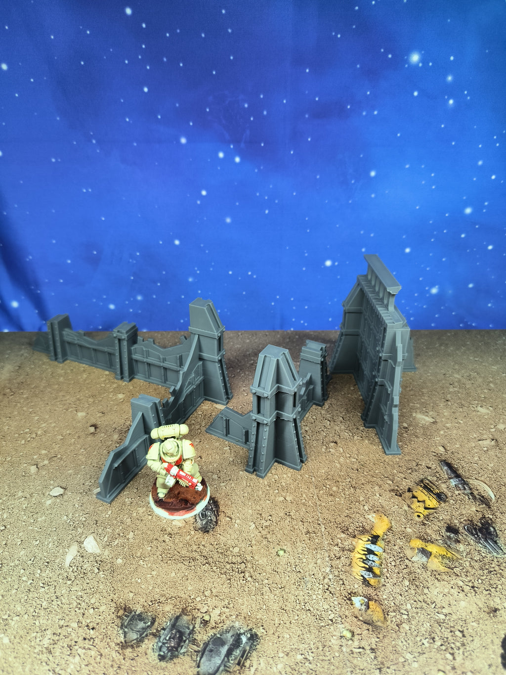 Forge City: Futuristic industrial walls for wargame