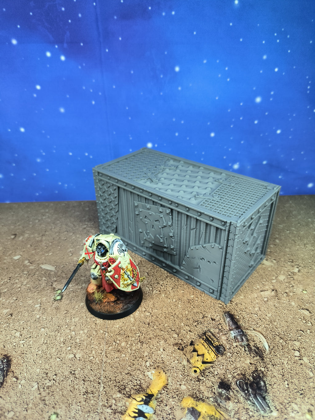 Armored Foldable: Duo of Military Containers for Wargame Table