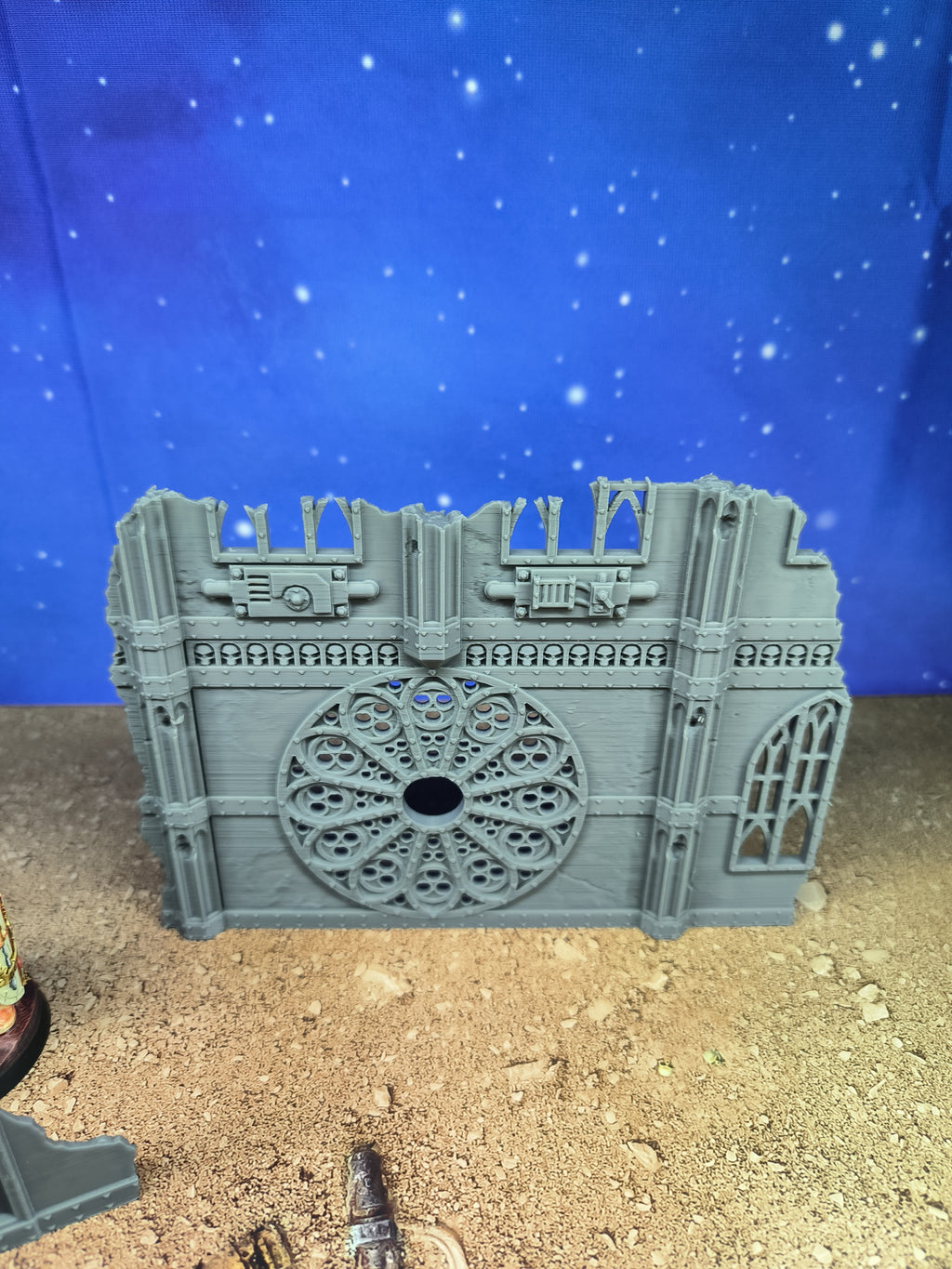 Gothic Foldable V11 : set 3 petits décors gothiques pliants en ruine pour table de jeu wargame
