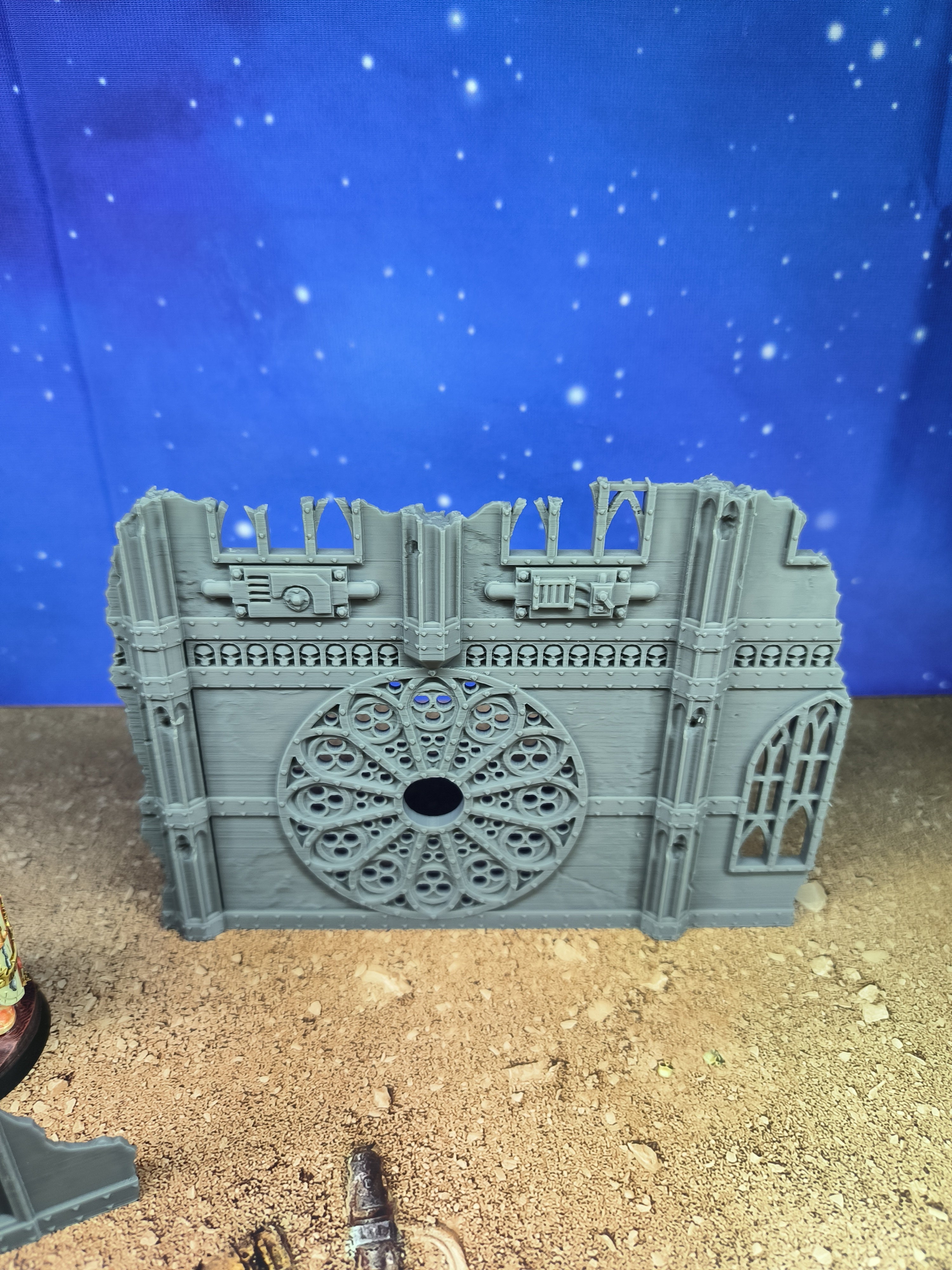 Gothic Foldable V11 : set 3 petits décors gothiques pliants en ruine pour table de jeu wargame