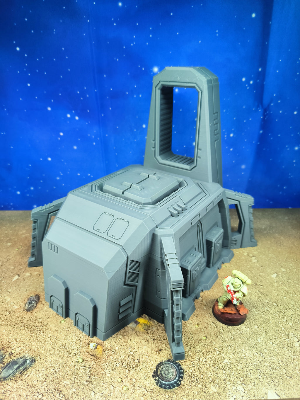 Chapter Outpost : Chapelle de campagne futuriste pour wargame