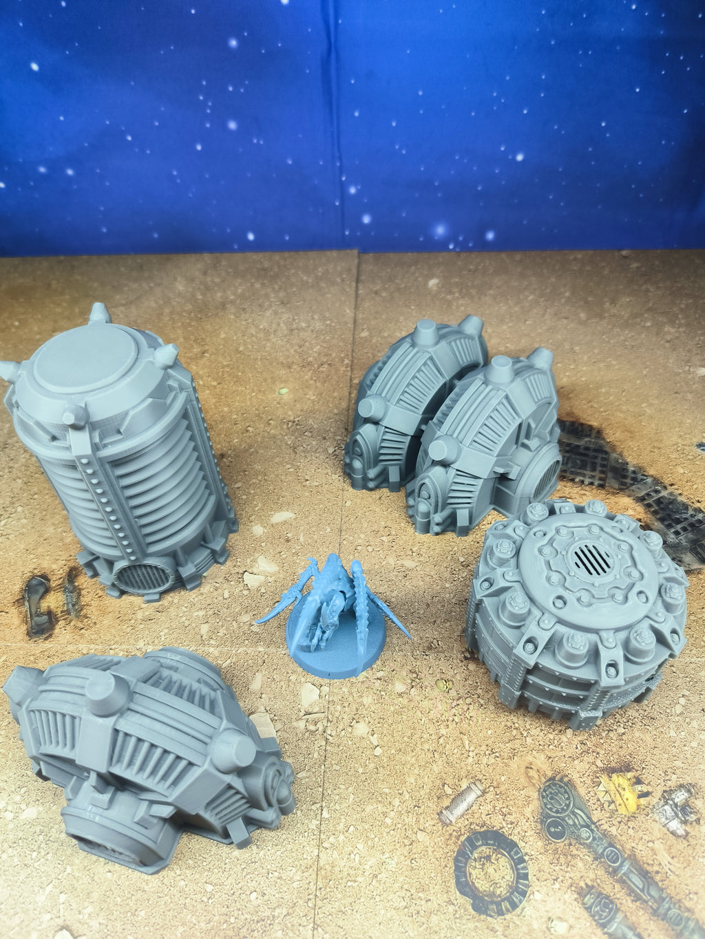 Forge city: Futuristic industrial electric generators for wargaming