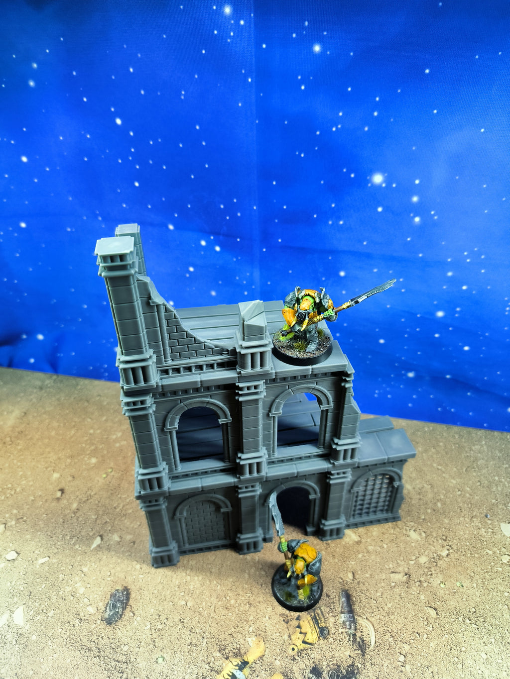 Antic city: Ruined building for wargame 3