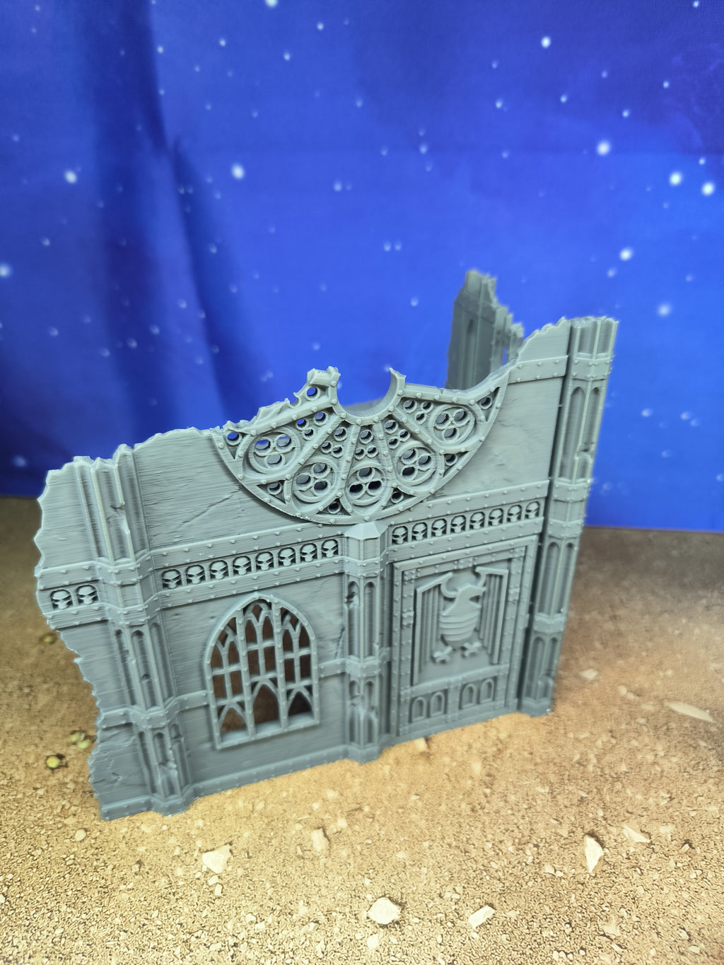 Gothic Foldable V11 : set 3 petits décors gothiques pliants en ruine pour table de jeu wargame