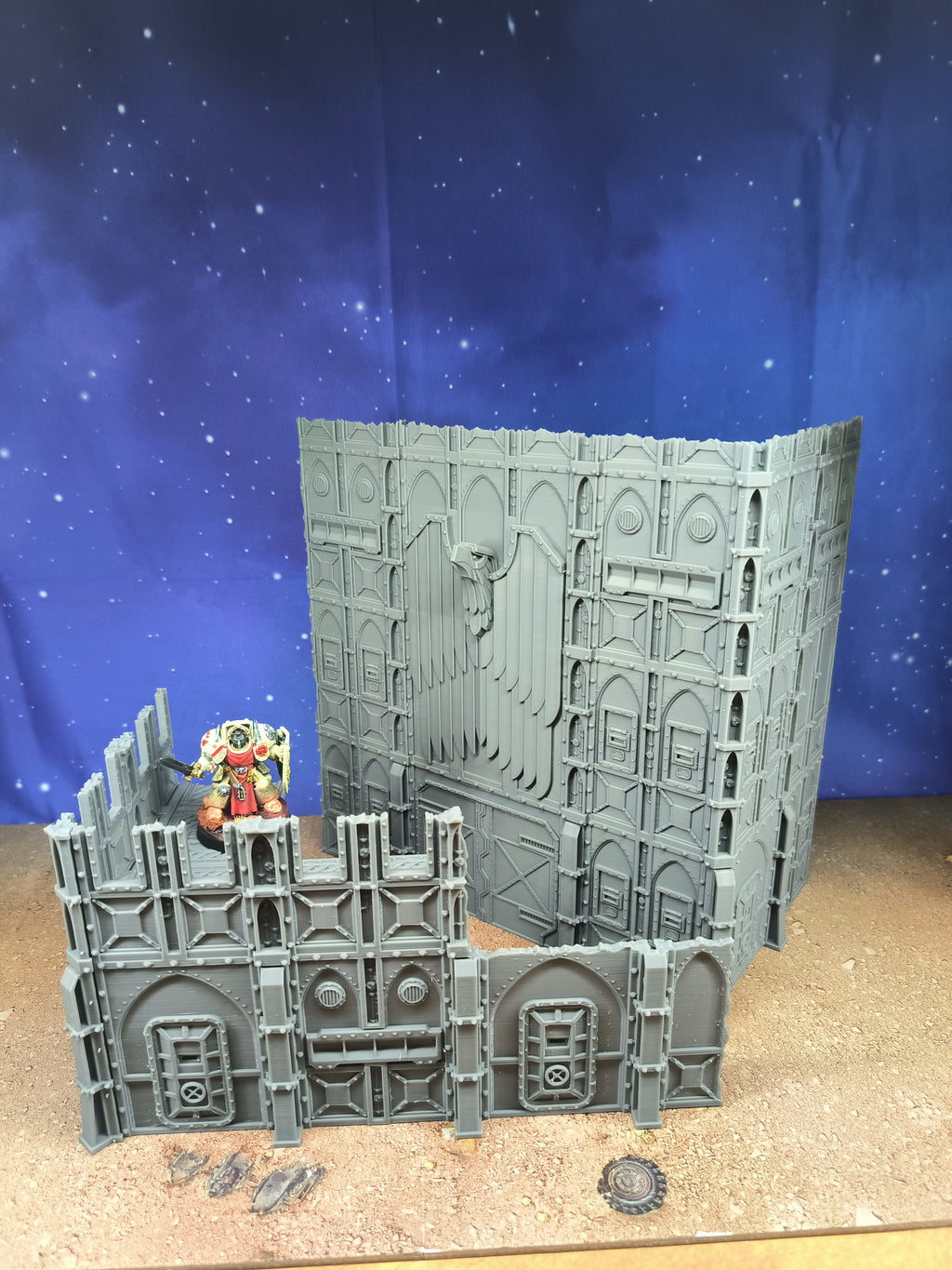 Armored Foldable : set 2 décors militaires pliants pour table de jeu wargame