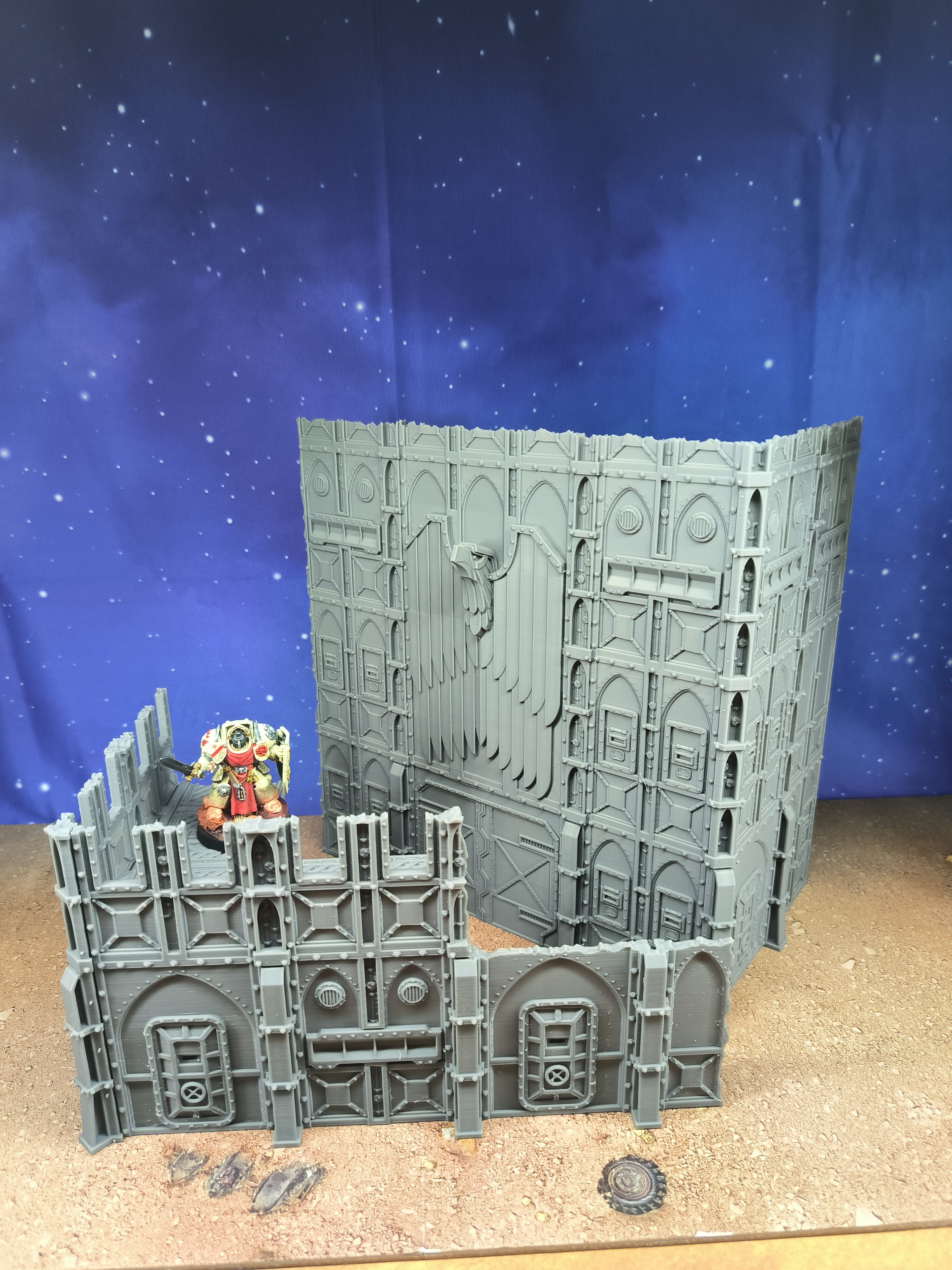 Armored Foldable : set 2 décors militaires pliants pour table de jeu wargame