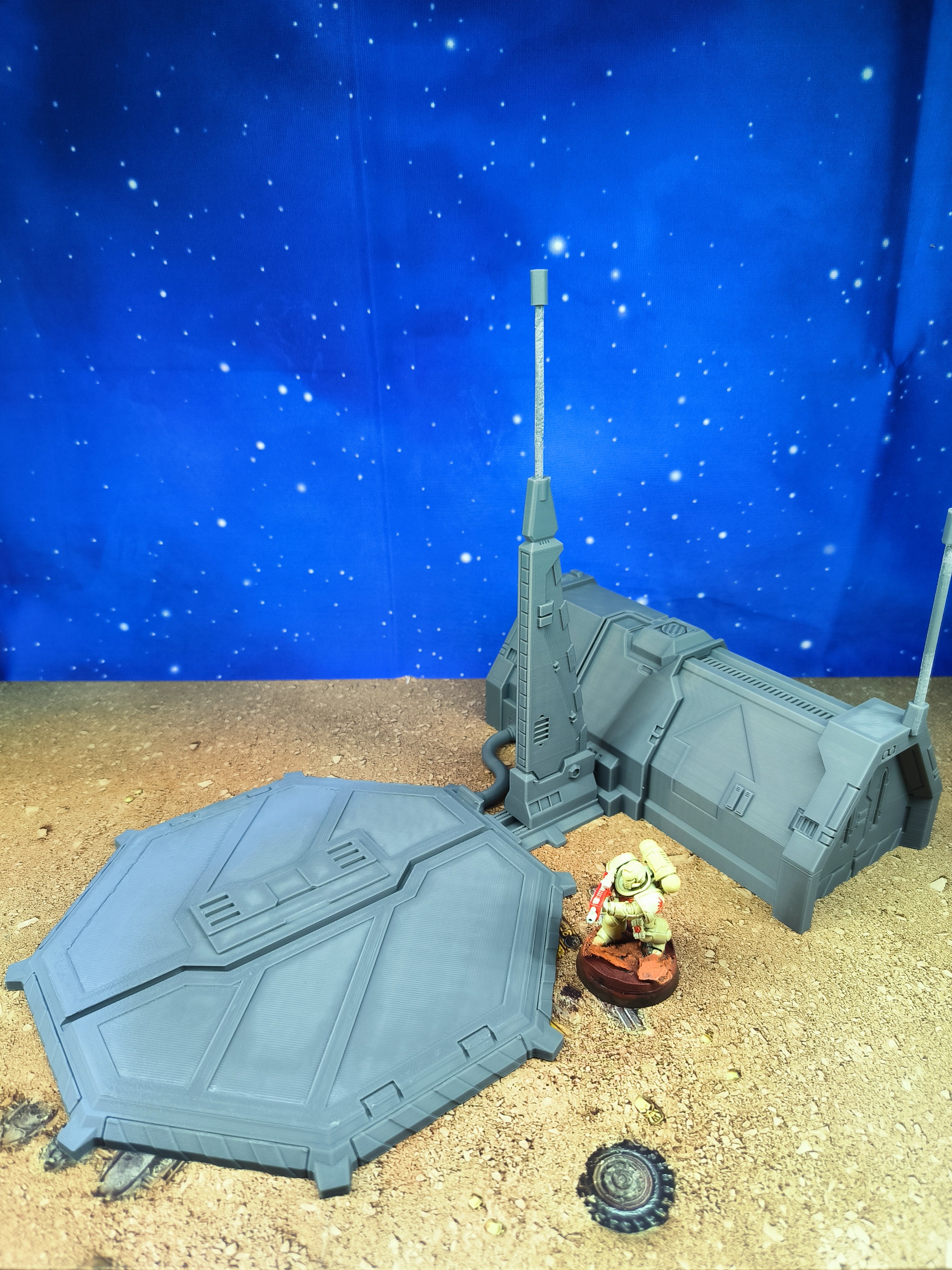 Chapter Outpost : Caserne de campagne futuriste pour wargame
