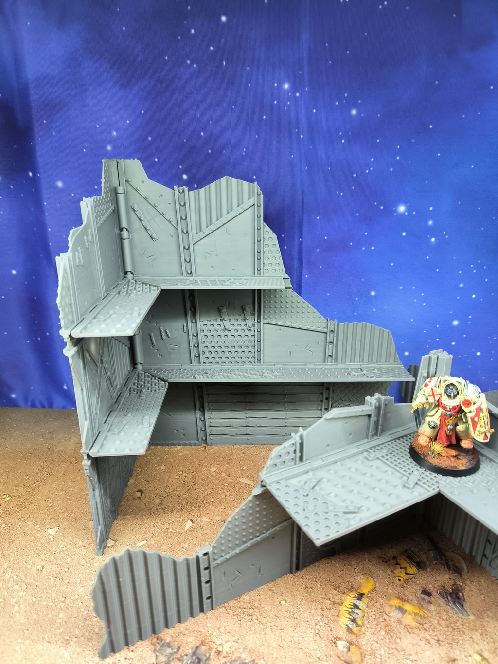 Gothic Foldable: set of 3 ruined foldable gothic scenery pieces for wargame tabletop