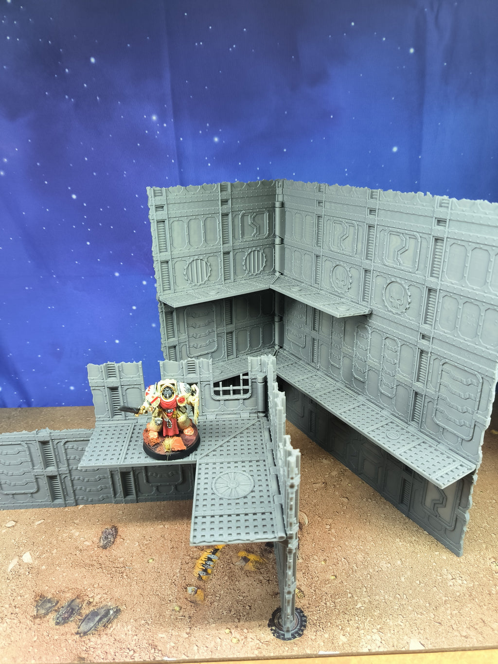 Indus Foldable : set 2 décors industriels pliants pour table de jeu wargame