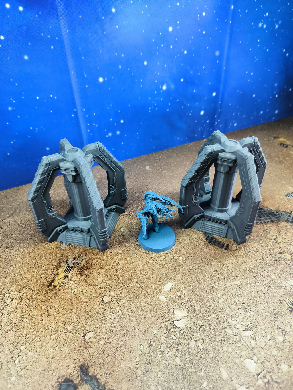 Chapter Outpost : 2 Générateurs plasma de campagne futuriste pour wargame