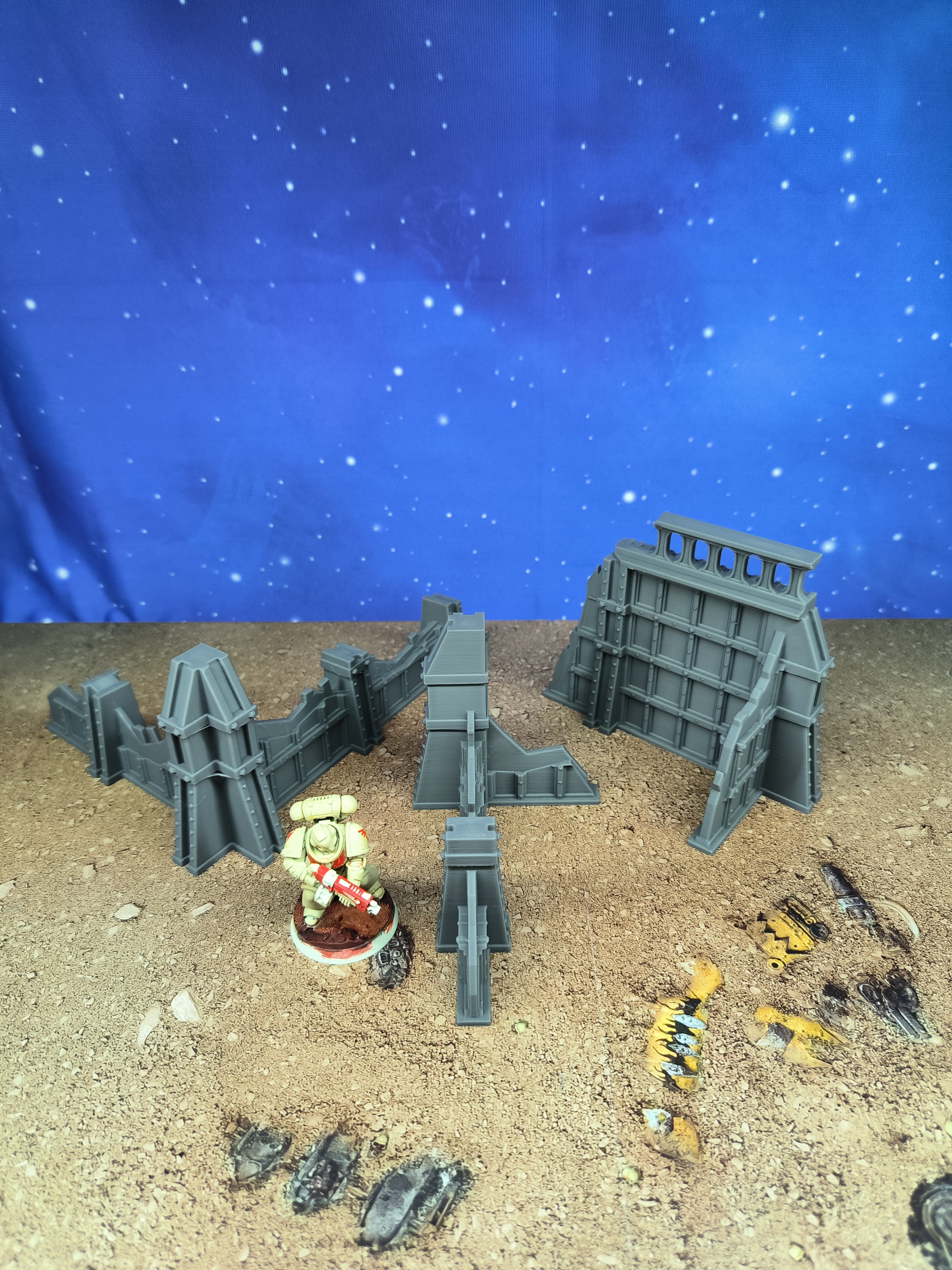Forge City: Futuristic industrial walls for wargame