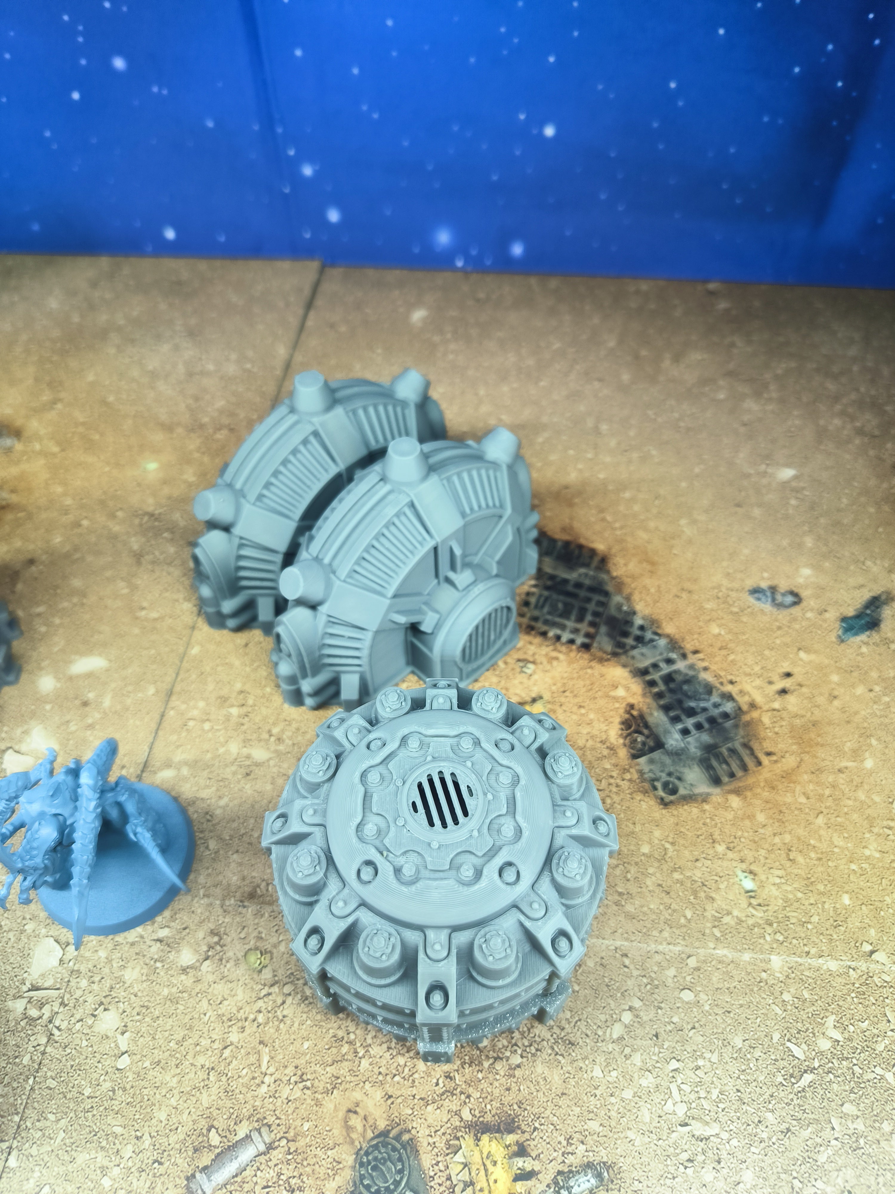 Forge city: Futuristic industrial electric generators for wargaming