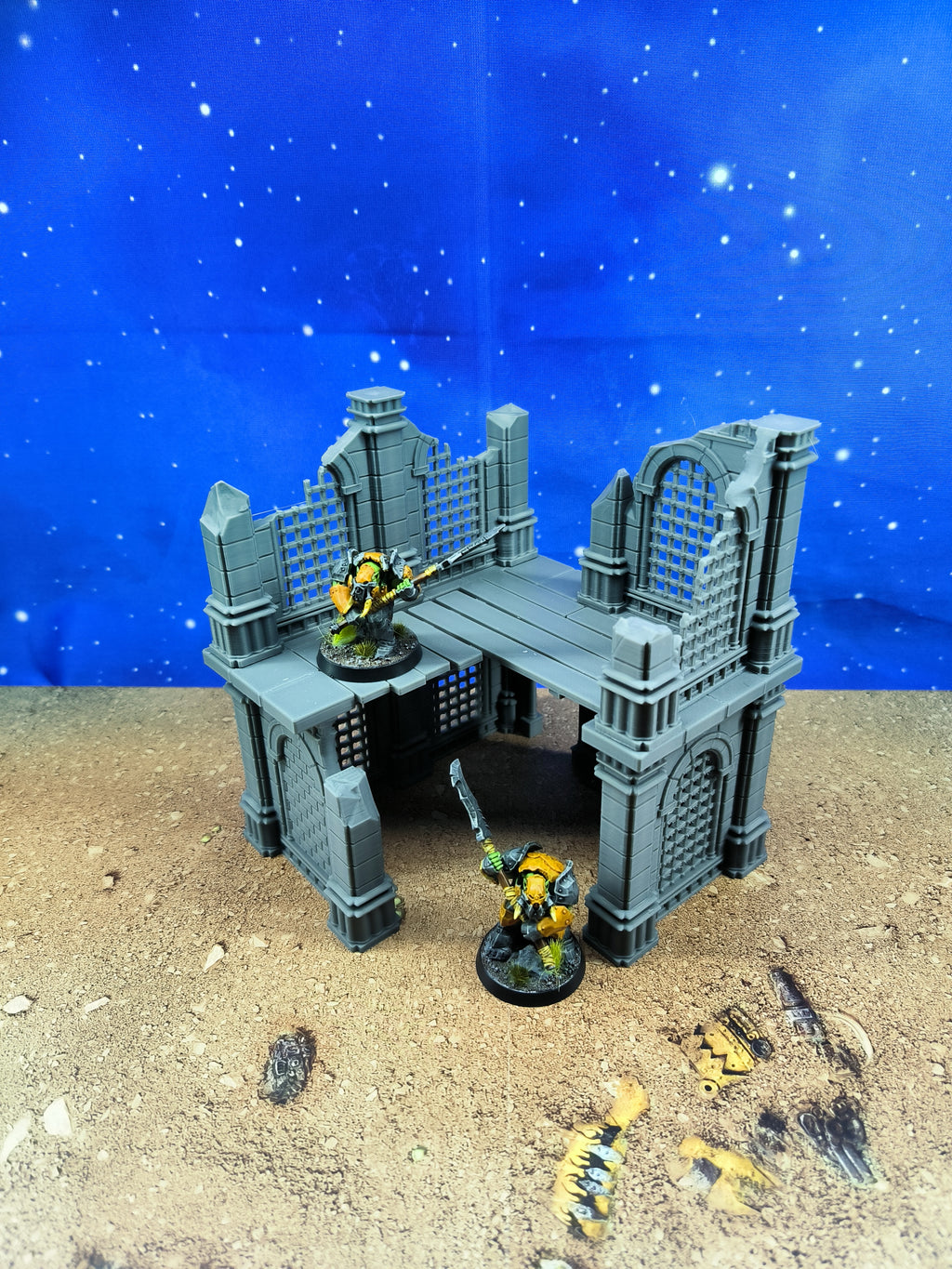 Antic city: Ruined building for wargame 1