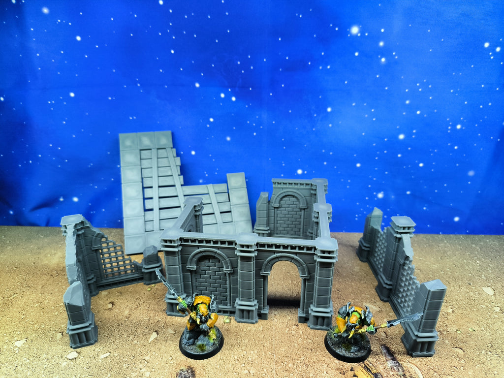 Antic city: Ruined building for wargame 1