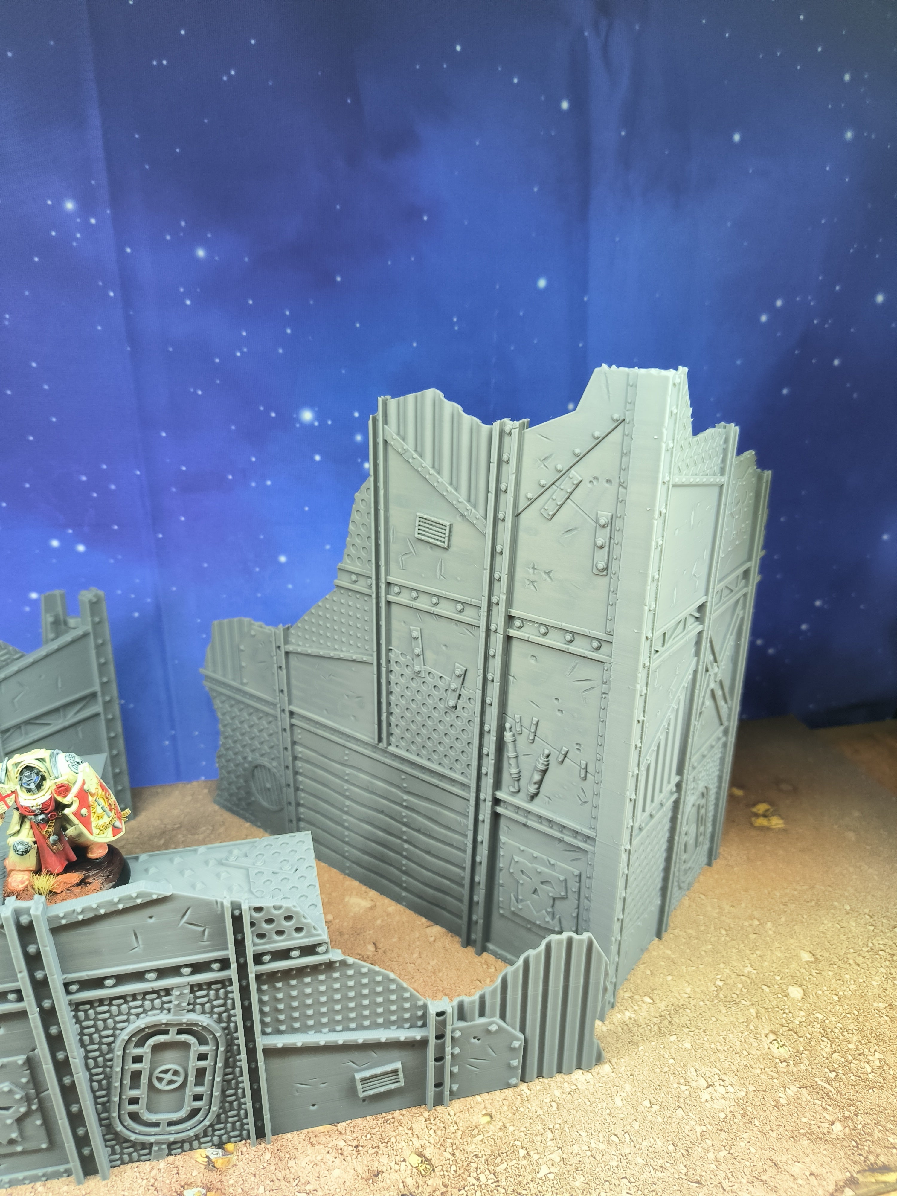Gothic Foldable: set of 3 ruined foldable gothic scenery pieces for wargame tabletop