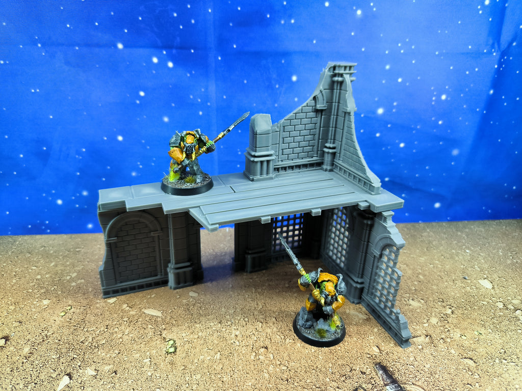Antic city: Ruined building for wargame 4
