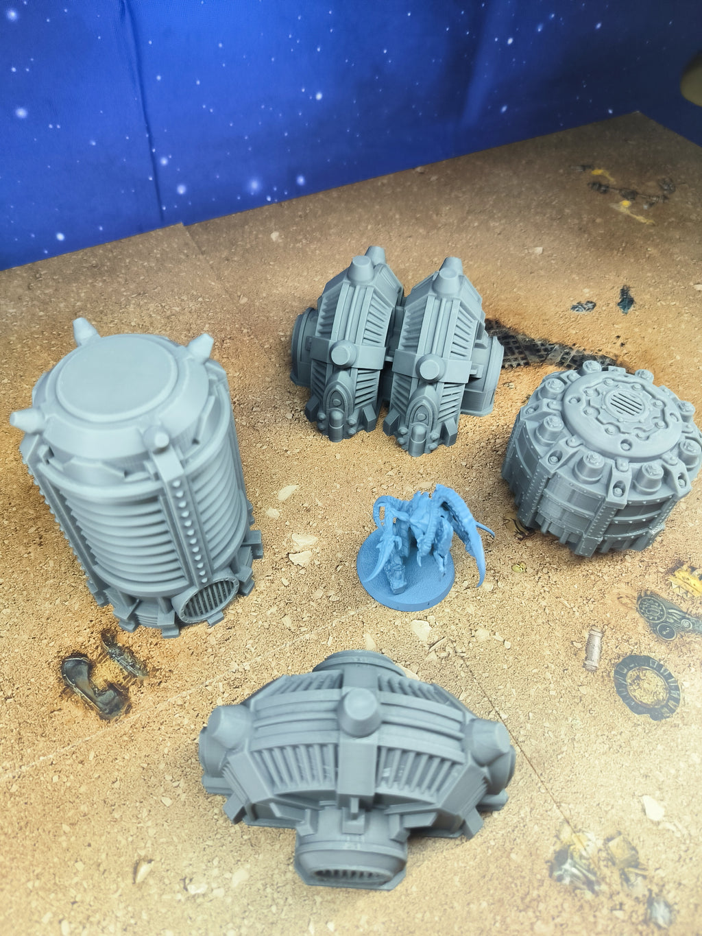 Forge city: Futuristic industrial electric generators for wargaming