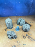 Forge city: Futuristic industrial electric generators for wargaming