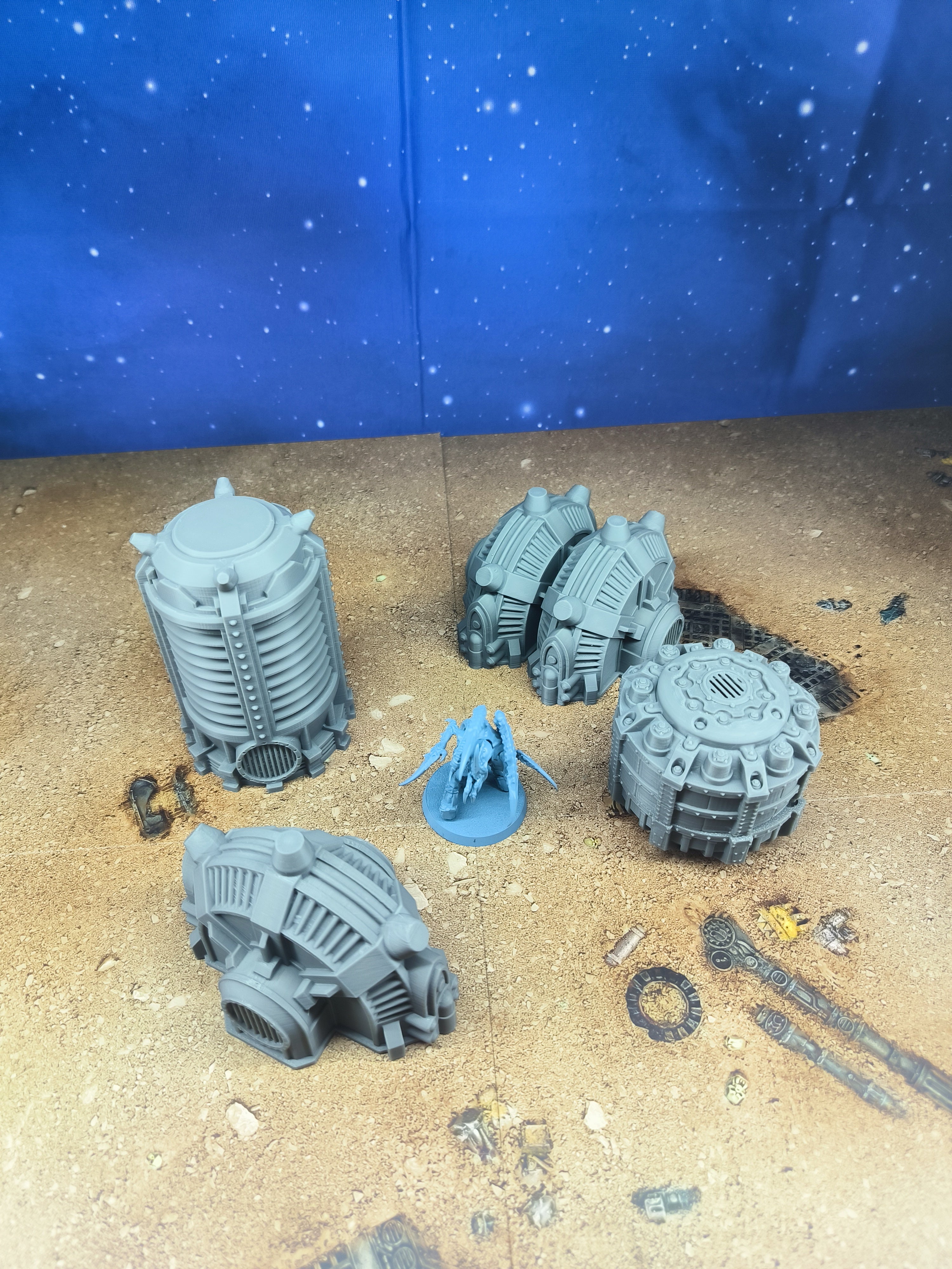 Forge city: Futuristic industrial electric generators for wargaming