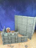 Indus Foldable : set 2 décors industriels pliants pour table de jeu wargame