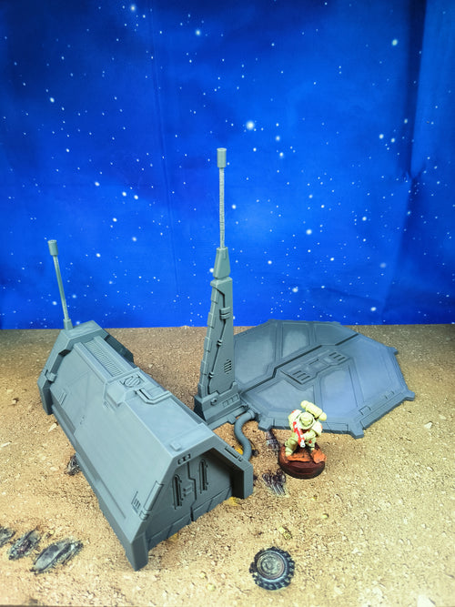 Chapter Outpost : Caserne de campagne futuriste pour wargame