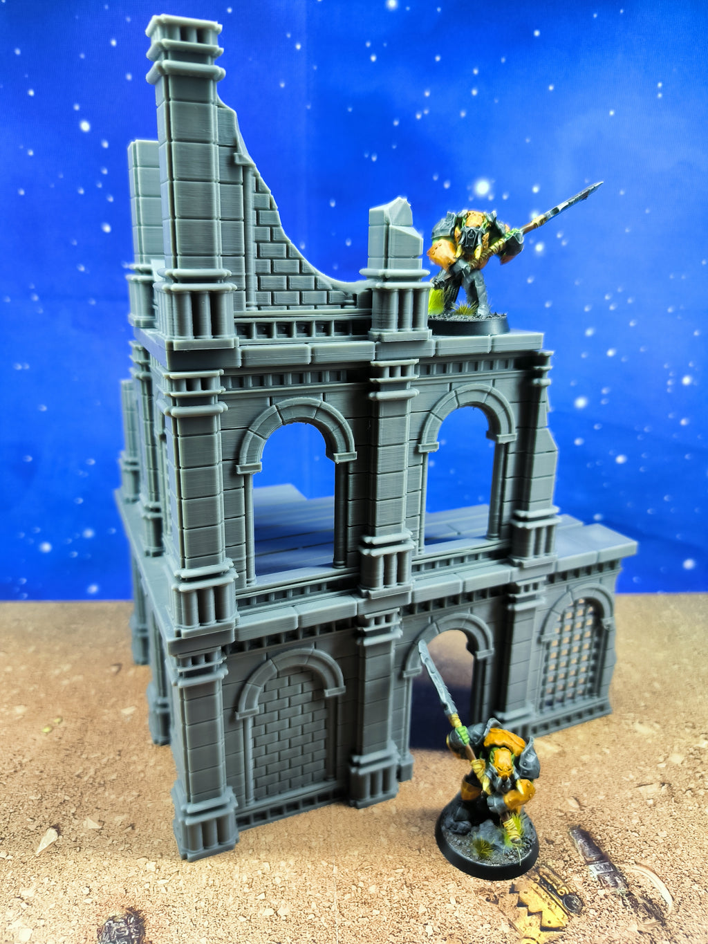 Antic city: Ruined building for wargame 3