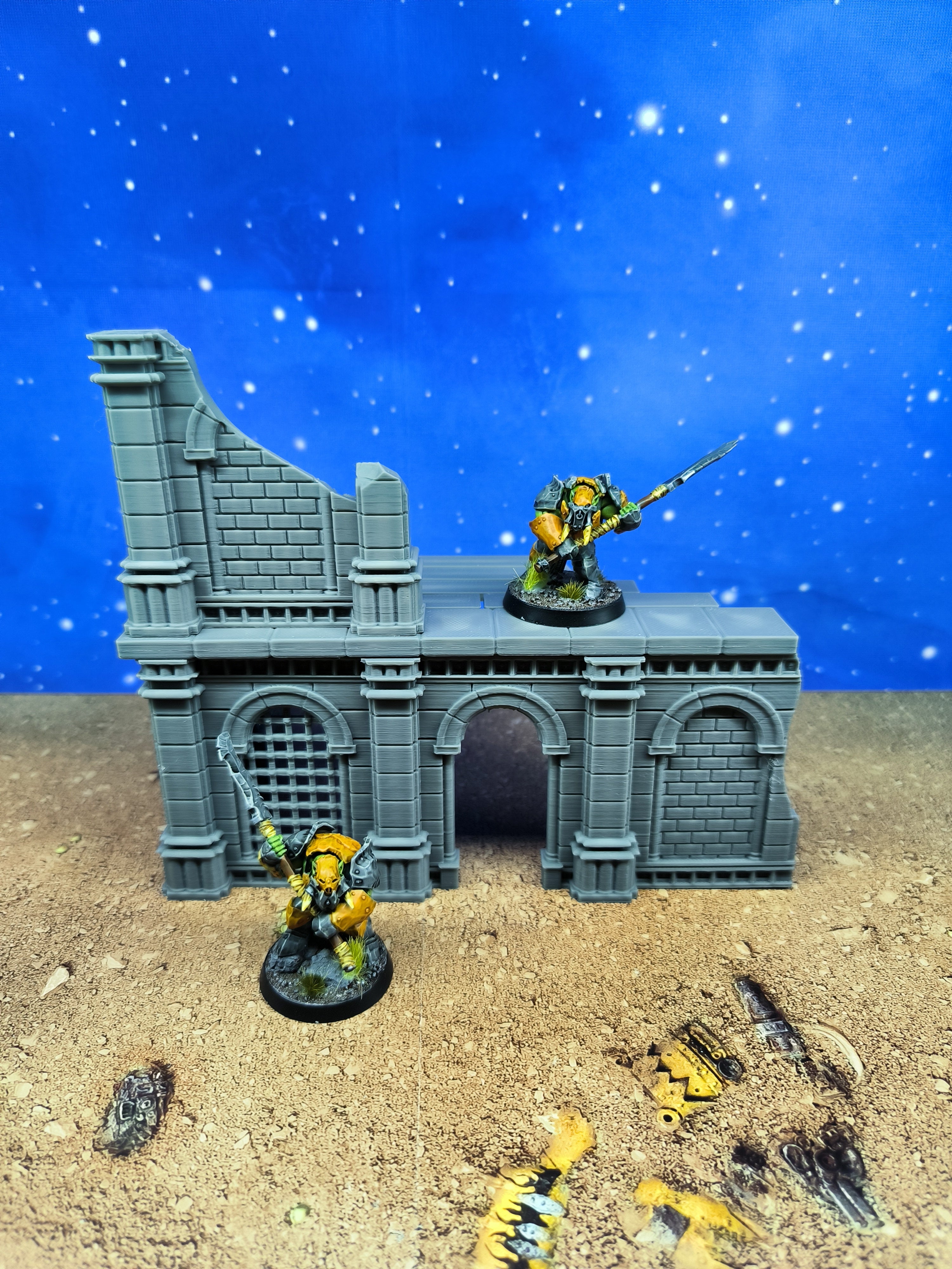Antic city: Ruined building for wargame 4