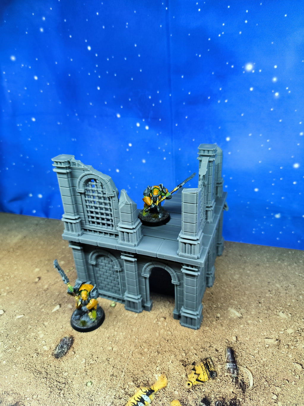 Antic city: Ruined building for wargame 1