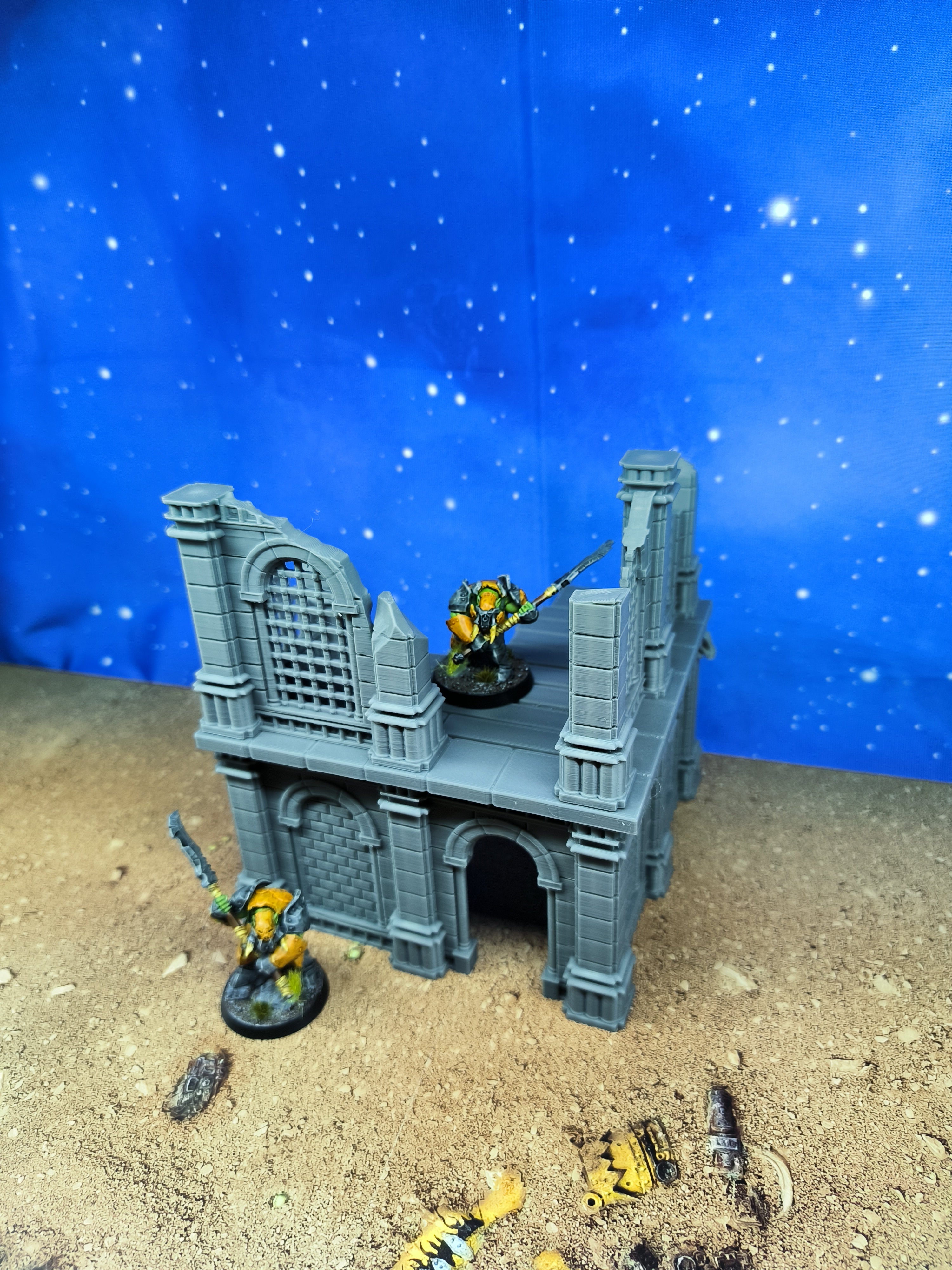 Antic city: Ruined building for wargame 1